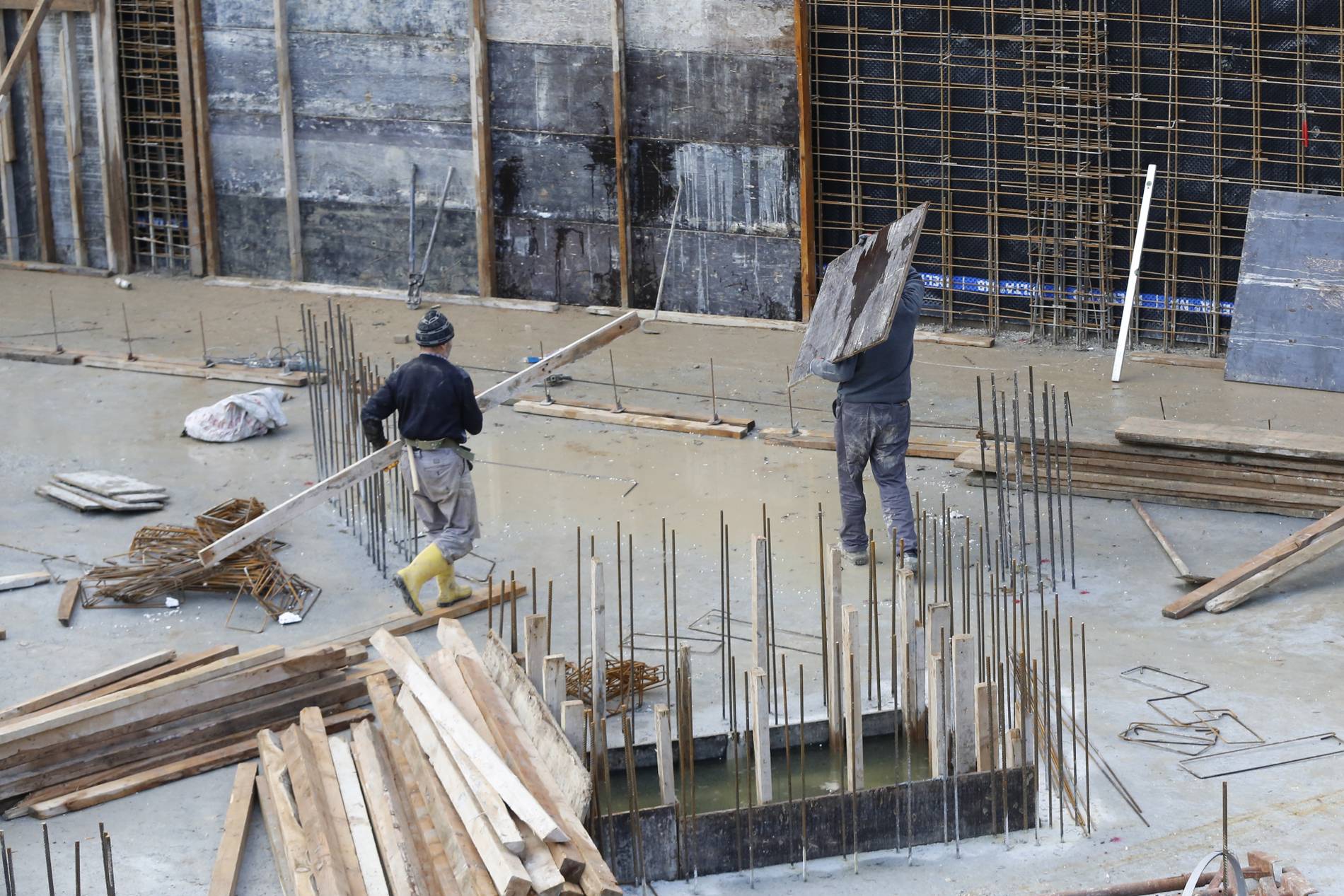 Dalles béton pour zones de travail
